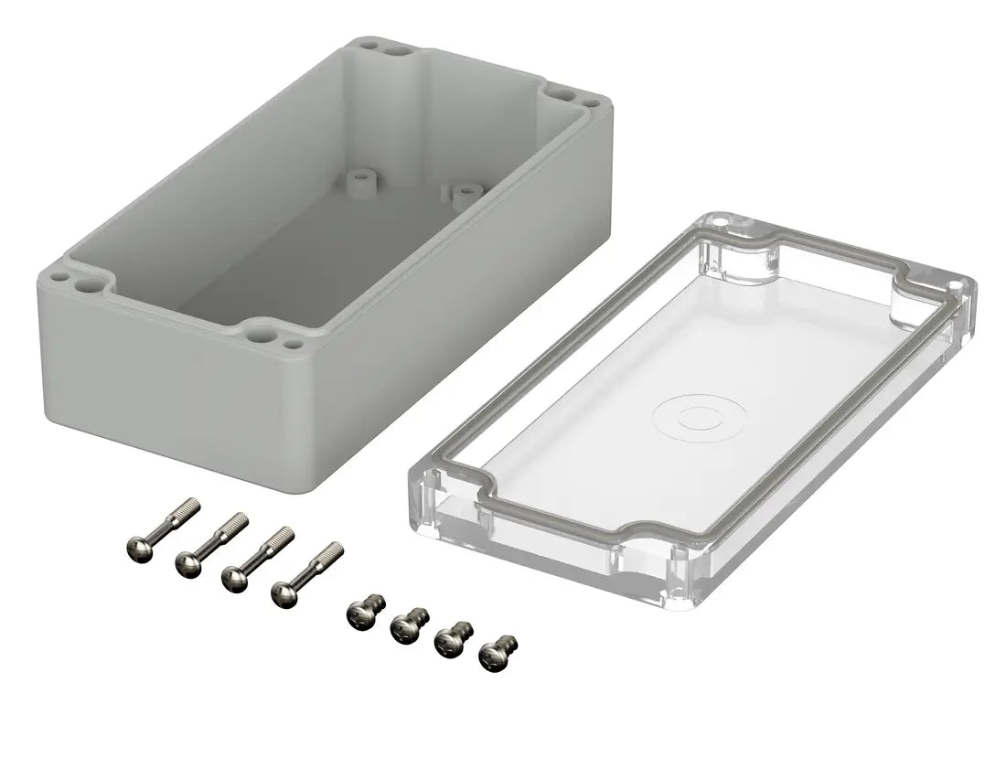 Bopla Euromas Enclosure M220G, 80×160×55 mm, clear transparent lid