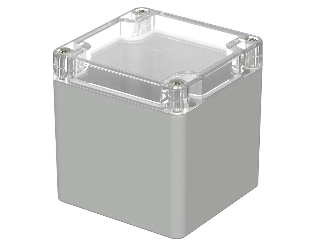 Bopla Euromas Enclosure M225G, 80×82×85 mm, clear transparent lid