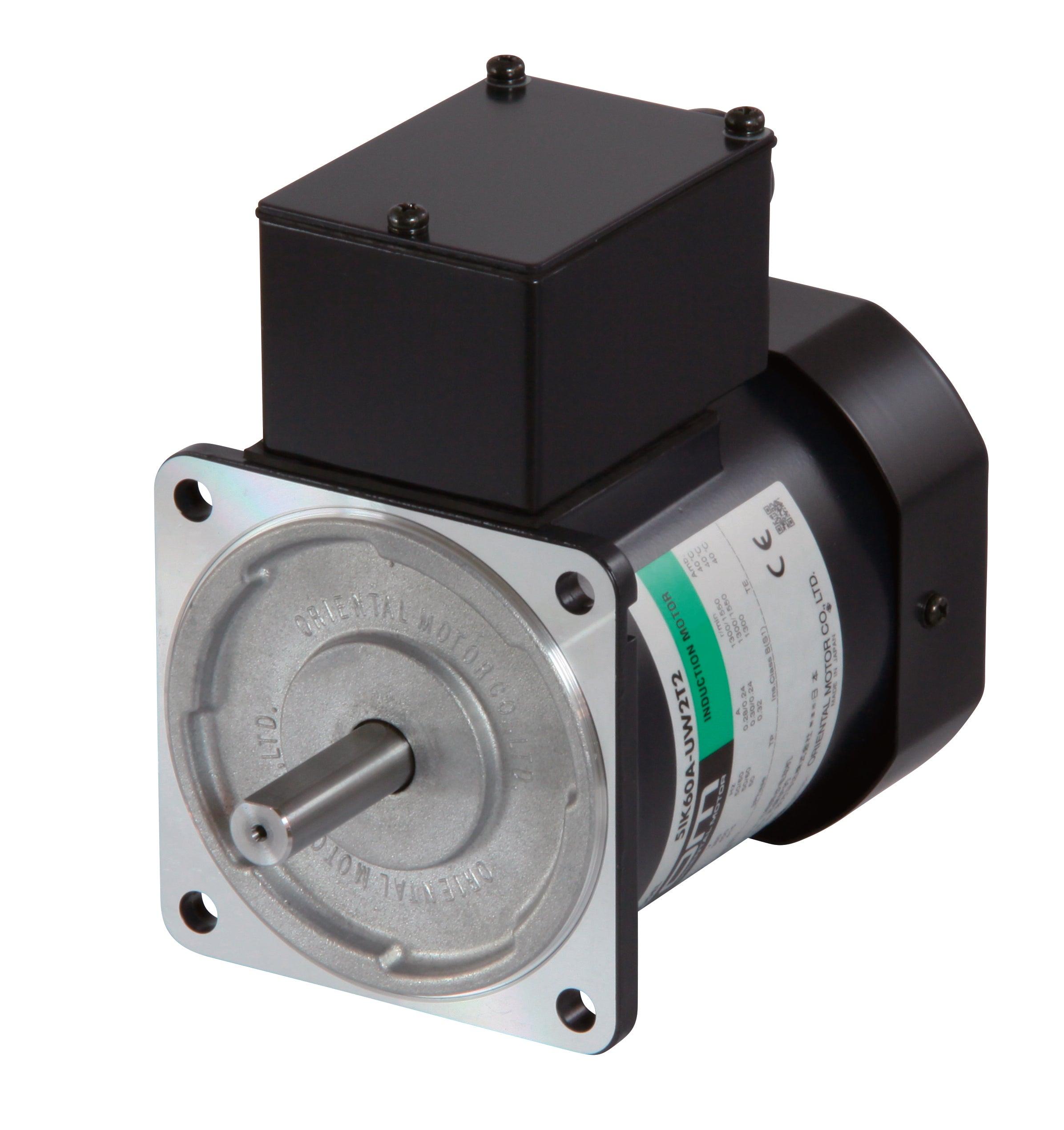 Oriental Motor World K AC Induction Motor, 90 W, 3-phase, round shaft, terminal box