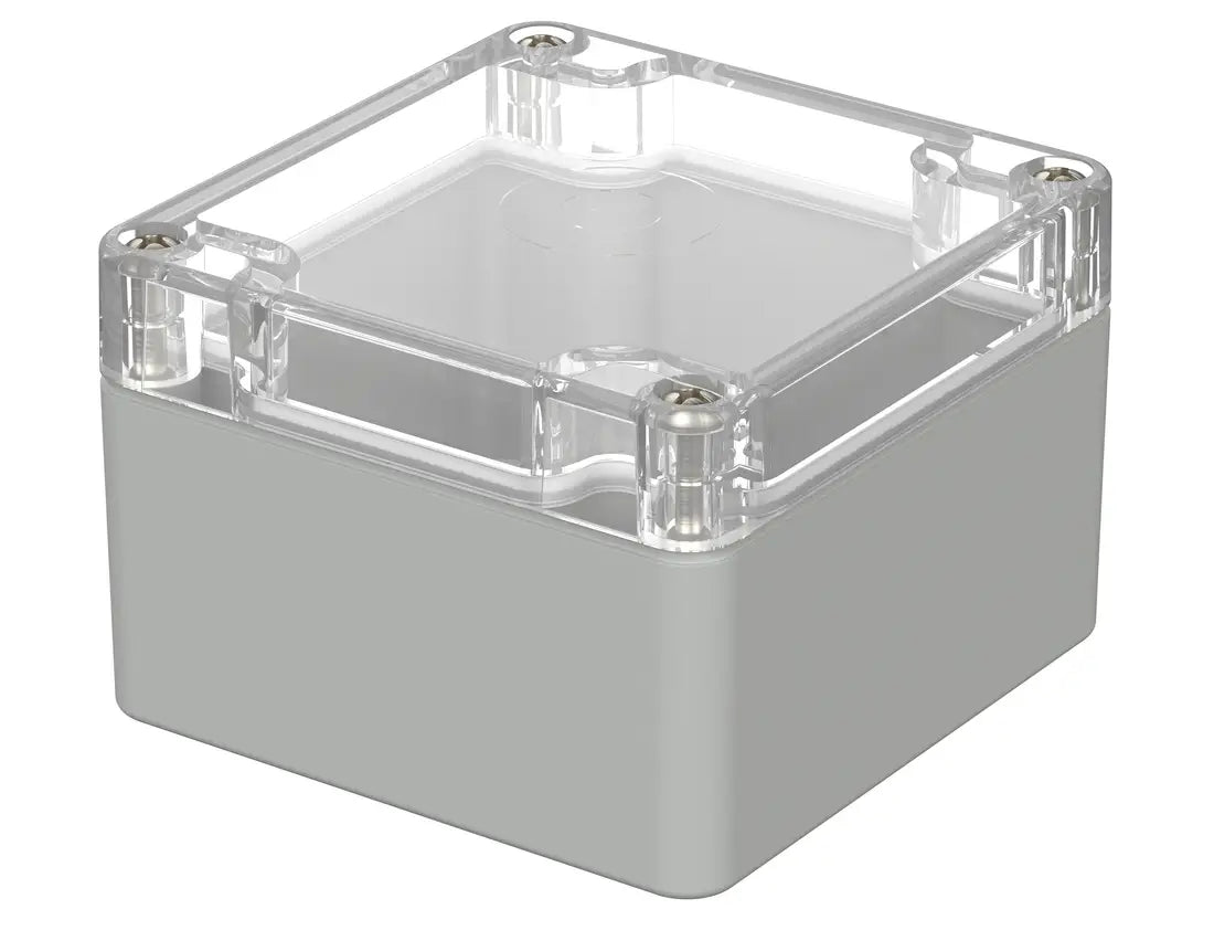 Bopla Euromas Enclosure M210G, 80×82×55 mm, clear transparent lid