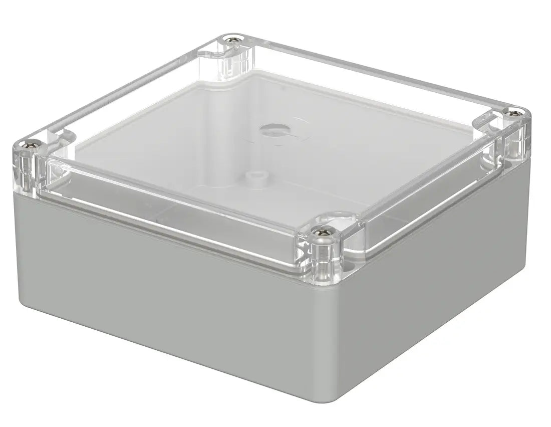 Bopla Euromas Enclosure M217G, 120×122×55 mm, clear transparent lid