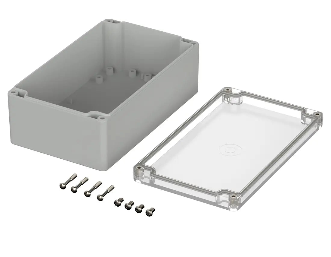 Bopla Euromas Enclosure M221G, 120×200×75 mm, clear transparent lid