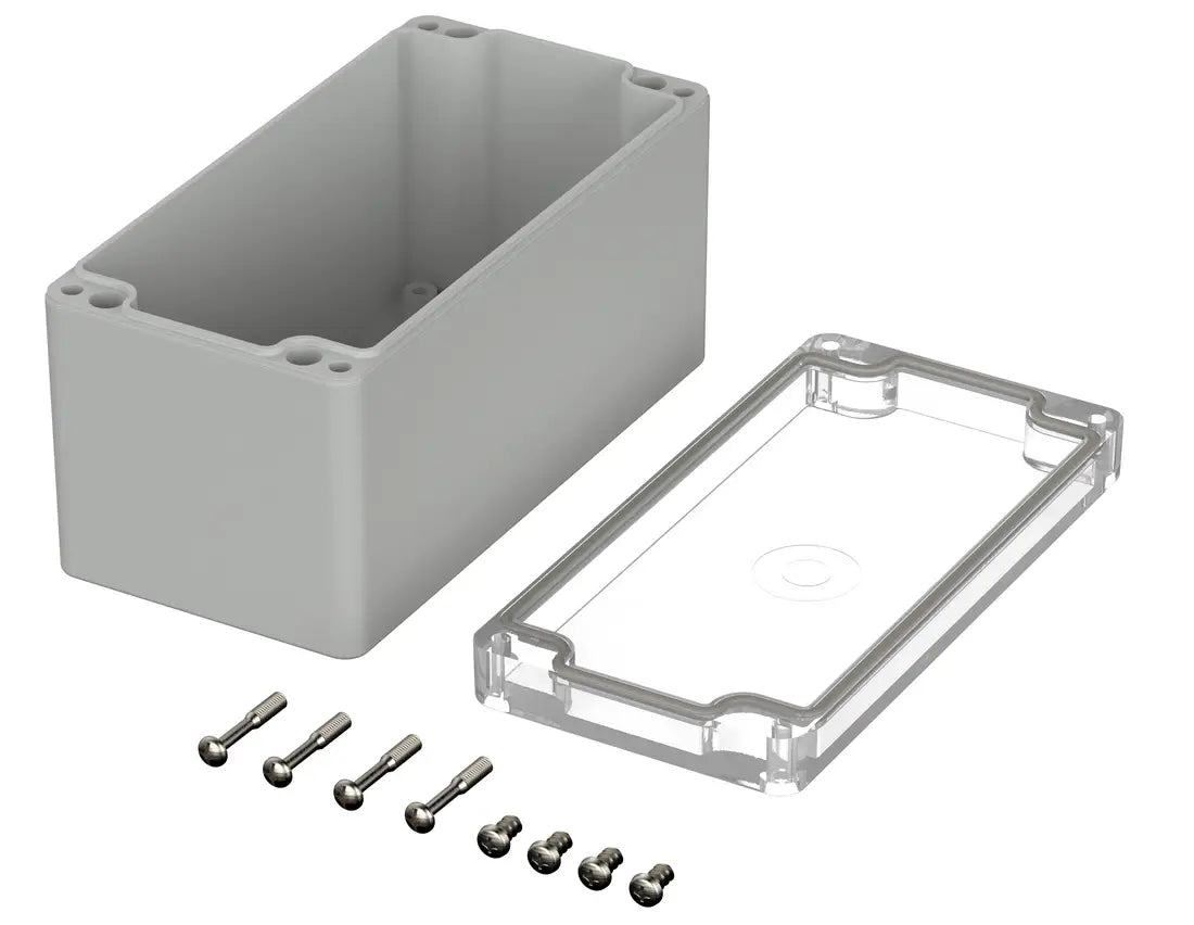 Bopla Euromas Enclosure M231G, 80×160×85 mm, clear transparent lid