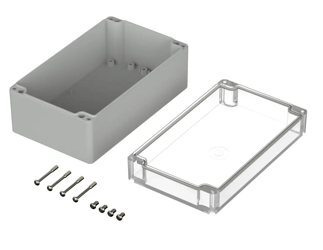 Bopla Euromas Enclosure M237G, 120×200×90 mm, clear transparent lid