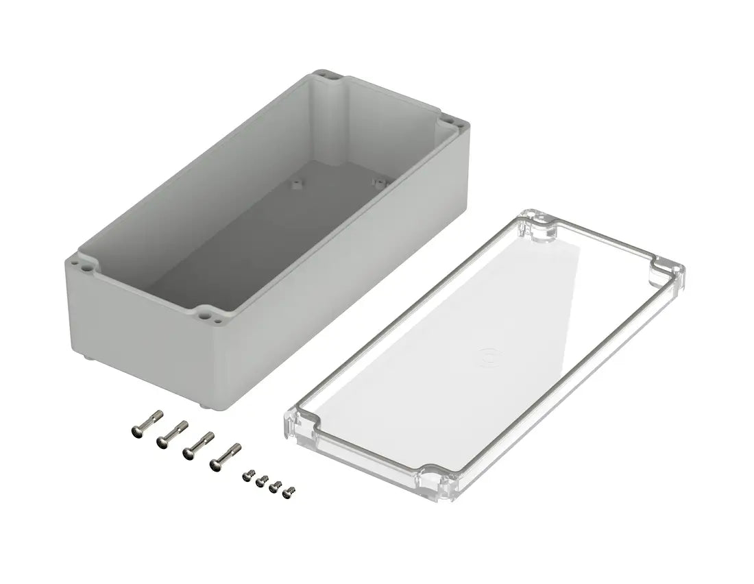 Bopla Euromas Enclosure M244G, 150×340×100 mm, clear transparent lid
